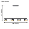 WOMO Black Glass Drum Pendant Light-WM2592 thumbnail
