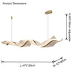 WOMO Wave Ribbon Acrylic Chandelier-WM2596 thumbnail