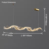 WOMO Wave Ribbon Acrylic Chandelier-WM2596 thumbnail