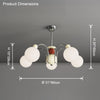 WOMO Glass Globe Arm Chandelier-WM2598 thumbnail
