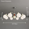 WOMO Glass Globe Arm Chandelier-WM2598 thumbnail