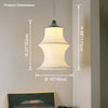 WOMO Long Lantern Silk Pendant Light-WM2600 thumbnail