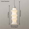 WOMO Long Lantern Silk Pendant Light-WM2600 thumbnail