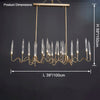 WOMO Crystal Candlestick Chandelier-WM2603 thumbnail