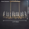 WOMO Crystal Candlestick Chandelier-WM2603 thumbnail