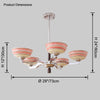 WOMO Colored Glass Bowl Up Light Chandelier-WM2605 thumbnail