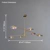 WOMO Lotus Leaf Arm Chandelier-WM2607 thumbnail