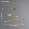 WOMO Lotus Leaf Arm Chandelier-WM2607 thumbnail