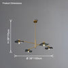 WOMO Lotus Leaf Arm Chandelier-WM2607 thumbnail