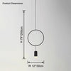 WOMO Black Ring Pendant Light-WM2608 thumbnail
