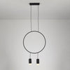 WOMO Black Ring Pendant Light-WM2608 thumbnail