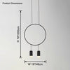 WOMO Black Ring Pendant Light-WM2608 thumbnail