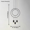 WOMO Black Ring Pendant Light-WM2608 thumbnail