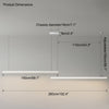 WOMO Extra Long Linear Pendant Light-WM2011 thumbnail