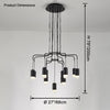 WOMO Black Drop Chandelier -WM2610 thumbnail