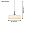 WOMO Drum Cloth Pendant Light-WM2611 thumbnail