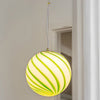 WOMO Swirl Glass Globe Pendant Light-WM2613 thumbnail