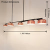 WOMO Drum Shade Linear Chandelier-WM2615 thumbnail