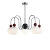 WOMO Glass Globe Arm Chandelier-WM2617 thumbnail