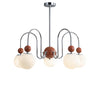 WOMO Glass Globe Arm Chandelier-WM2617 thumbnail