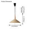 WOMO Rise and Fall Cone Pendant Light-WM2618 thumbnail