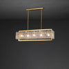 WOMO Textured Glass Linear Chandelier-WM2620 thumbnail