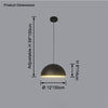 WOMO Dome Iron Pendant Light-WM2621 thumbnail