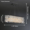 WOMO Linear Crystal Chandelier-WM2627 thumbnail