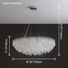 WOMO Cascading Round Crystal Chandelier-WM2628 thumbnail