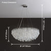 WOMO Cascading Round Crystal Chandelier-WM2628 thumbnail