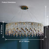 WOMO Round Crystal Chandelier-WM2630 thumbnail