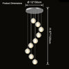 WOMO Glass Ball Rain Chandelier-WM2647 thumbnail