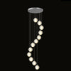 WOMO Glass Ball Rain Chandelier-WM2647 thumbnail