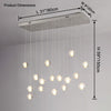 WOMO Cascading Glass Ball Dining Room Chandelier-WM2648 thumbnail