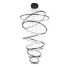 WOMO Black Tiered Circular Led Chandelier-WM2652 thumbnail