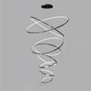 WOMO Black Tiered Circular Led Chandelier-WM2652 thumbnail