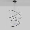 WOMO Black Tiered Circular Led Chandelier-WM2652 thumbnail