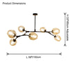 WOMO Branch Colored Glass Chandelier-WM2655 thumbnail