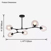 WOMO Branch Colored Glass Chandelier-WM2655 thumbnail