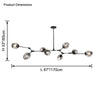 WOMO Branch Colored Glass Chandelier-WM2655 thumbnail