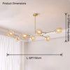 WOMO Branch Colored Glass Chandelier-WM2655 thumbnail