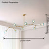 WOMO Branch Colored Glass Chandelier-WM2655 thumbnail