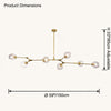 WOMO Branch Colored Glass Chandelier-WM2655 thumbnail