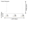 WOMO Bell Linear Pendant Light-WM2669 thumbnail
