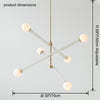 WOMO Colorful Sputnik Globe Chandelier-WM2670 thumbnail