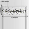 WOMO Black Branch Chandelier-WM2672 thumbnail