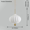 WOMO Wind Bell Milk Glass Pendant Light-WM2677 thumbnail