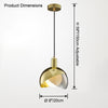 WOMO Asymmetrical Flower Glass Pendant Light-WM2681 thumbnail