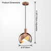 WOMO Asymmetrical Flower Glass Pendant Light-WM2681 thumbnail