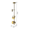 WOMO Sculptural Linear/Vertical Pendant Chandelier-WM2041 thumbnail